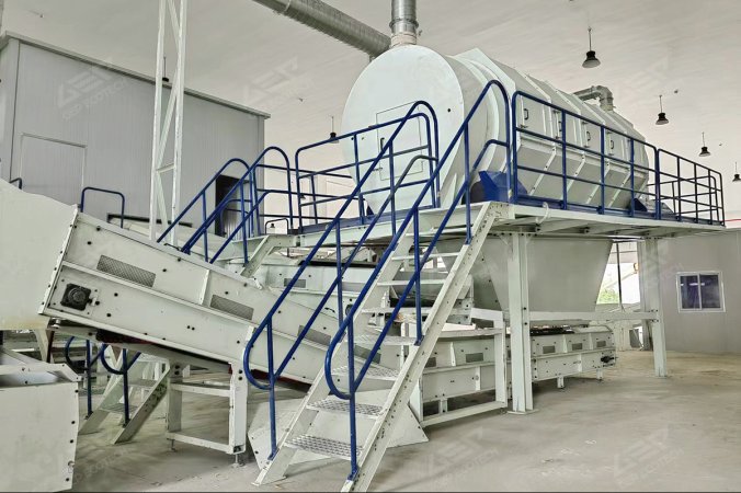Màn hình Trommel cho Dự án tái chế chất thải công nghiệp ở Zhejiang, Trung Quốc