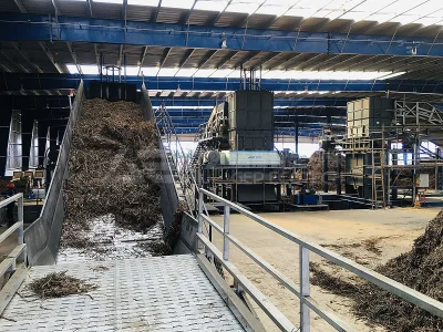 Máy nghiền lá rừng đường  Thiết bị chế biến sẵn sinh khối