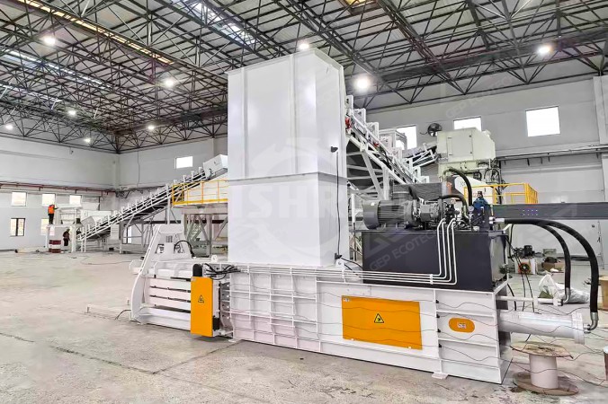 Máy nén rác cho dự án chuyển đổi chất thải xây dựng dễ cháy thành nhiên liệu thay thế tại Thượng Hải