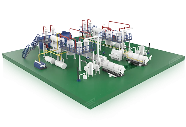 Hệ thống nhiệt phân lốp xe