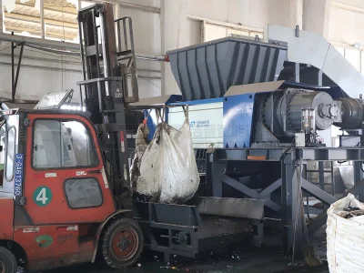 Máy nghiền tái chế thùng thép / Dây chuyền tái chế thùng kim loạ