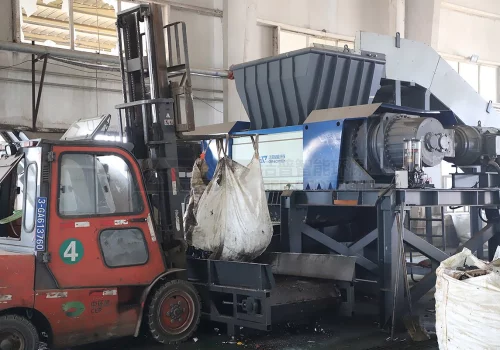Máy nghiền tái chế thùng thép / Dây chuyền tái chế thùng kim loạ
