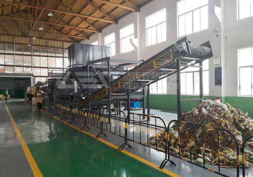 Hệ thống nghiền chất thải cồng kềnh dòng GDL, hoàn toàn tự động