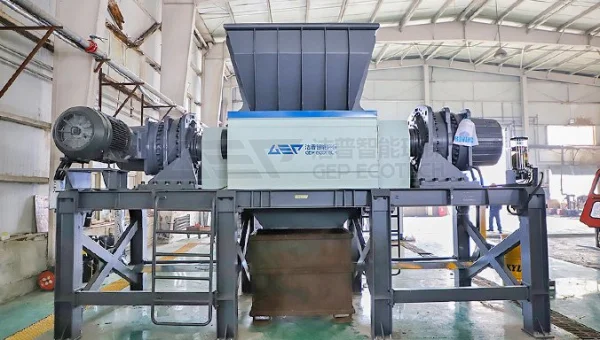 Máy hủy trục đôi